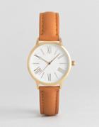 Asos Classic Tan Leather Watch - Tan