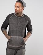 Asos Loungewear Sweatshirt With Burnout - Green