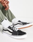 Vans Sk8-low Sneakers In Color Block White And Gray