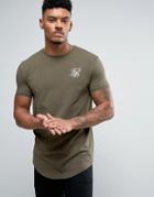 Siksilk Muscle Fit T-shirt In Green - Green