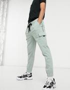 Asos Unrvlld Spply Oversized Tapered Sweatpant-green