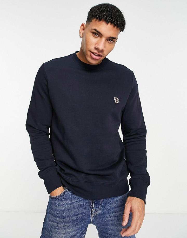 Ps Paul Smith Zebra Logo Sweatshirt In Navy