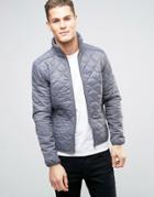 Blend Quilted Lightweight Jacket - Gray