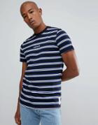 Adidas Originals Pete Stripe T-shirt In Black Br6517 - Black