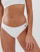 Champion Logo Bikini Bottom In White