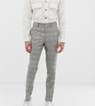 Noak Suit Pants In Gray Check - Gray
