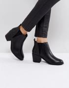 Office Agenda Ankle Boots - Black