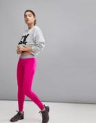 Ivy Park Leggings With Logo Waistband In Pink - Pink