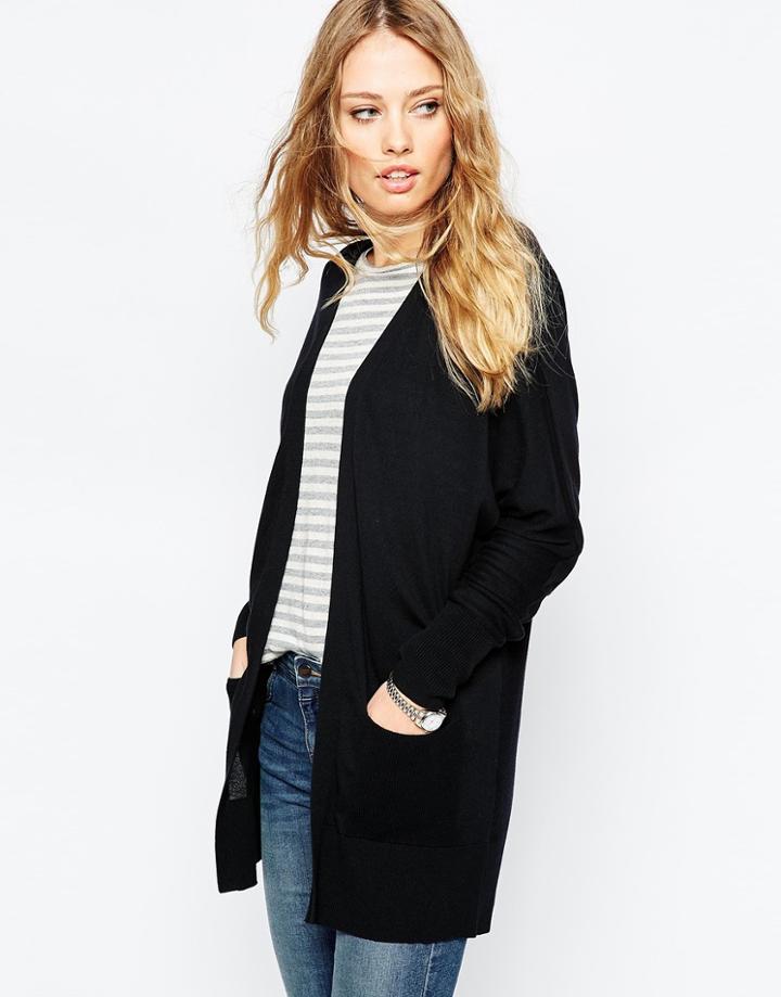 Asos Drapey Cardigan - Black