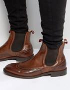 Hudson London Breslin Leather Chelsea Boots - Tan