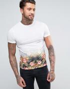 Another Influence Hawiian Ombre Print T-shirt - White
