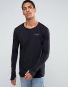 Illusive London Long Sleeve T-shirt In Black - Black