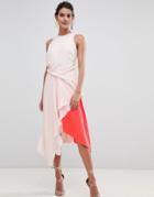 Coast Kai Color Block Soft Flow Dress - Multi