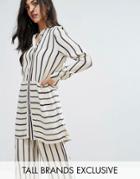 Y.a.s Tall Stripe Longline Shirt Co-ord - Multi