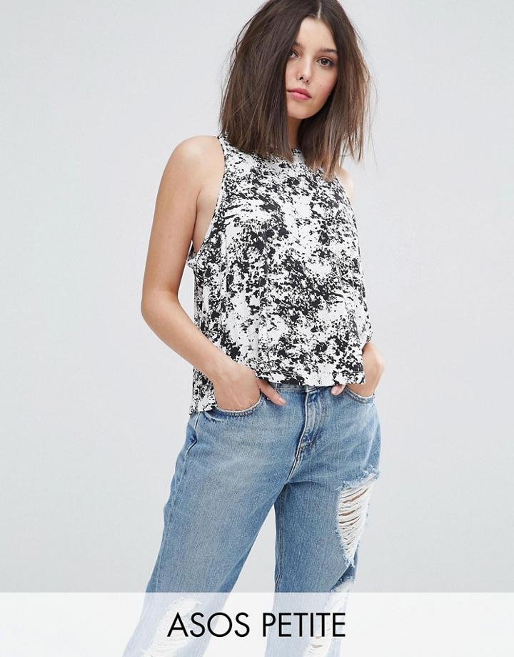 Asos Petite Swing Top In Print - Multi