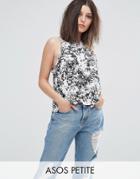 Asos Petite Swing Top In Print - Multi