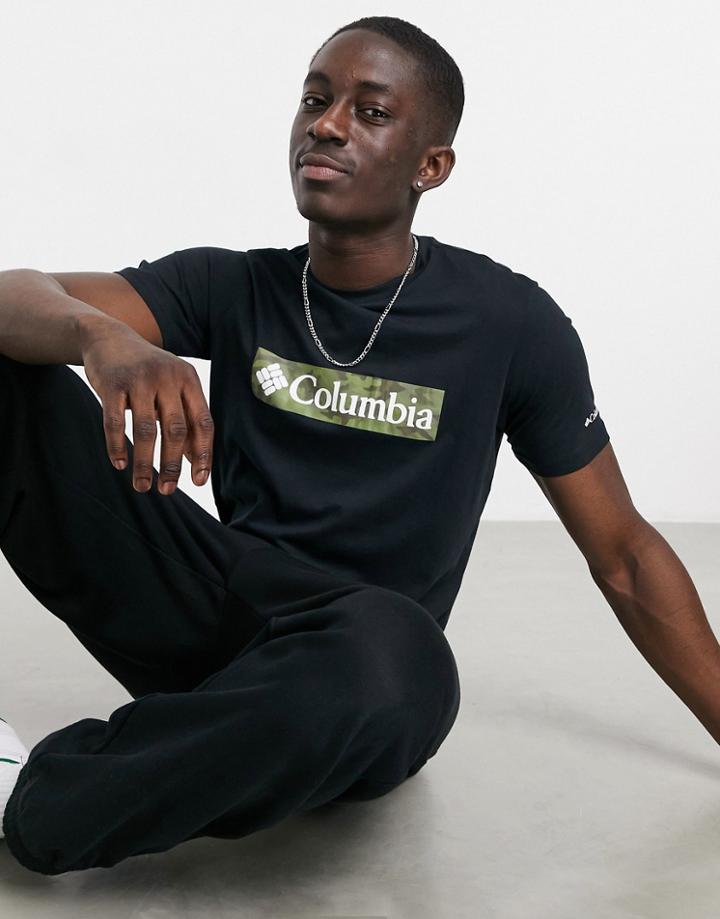 Columbia Rapid Ridge Graphic T-shirt In Black