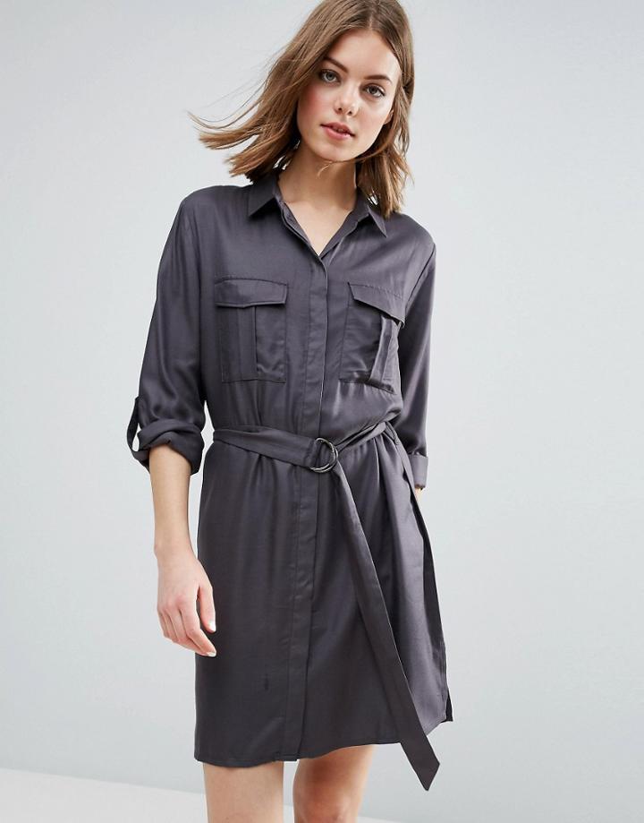 B.young Gillian Shirt Dress - Brown