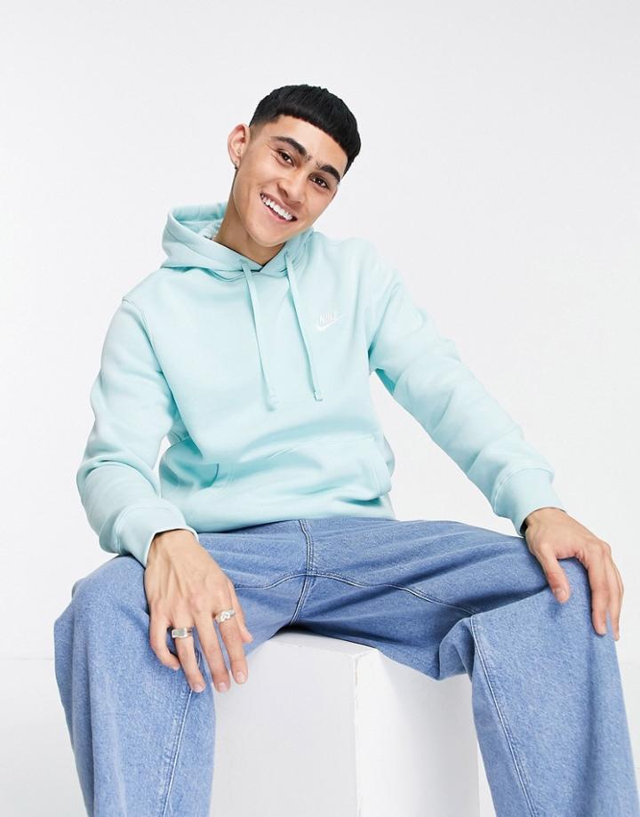 Nike Club Hoodie In Aqua-blues