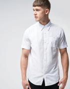 Bellfield Oxford Shirt In Regular Fit - White