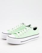 Converse Chuck Taylor All Star Ox Lift Sneakers In Vapor Green