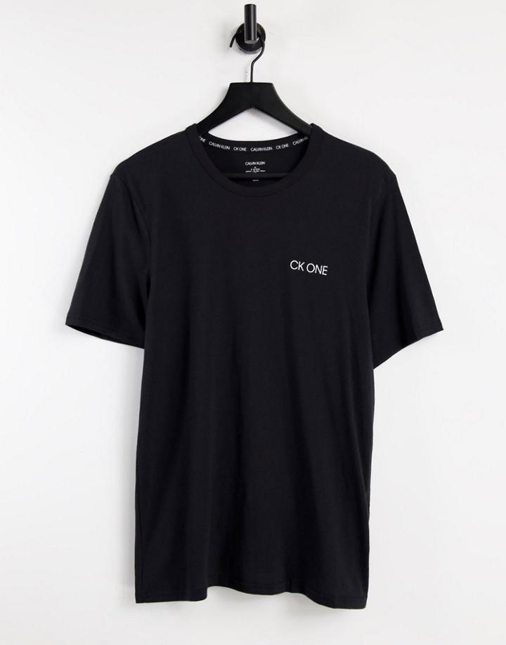 Ck One Crew T-shirt In Black