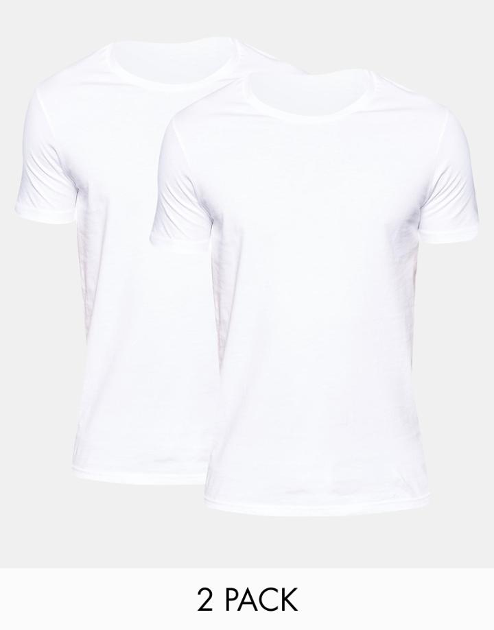 Levi's Crew Neck T-shirt In 2 Pack - White