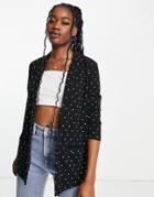 Jdy Blazer In Black Spot - Part Of A Set