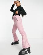 Protest Lole Softshell Snow Pants Inwhite-pink