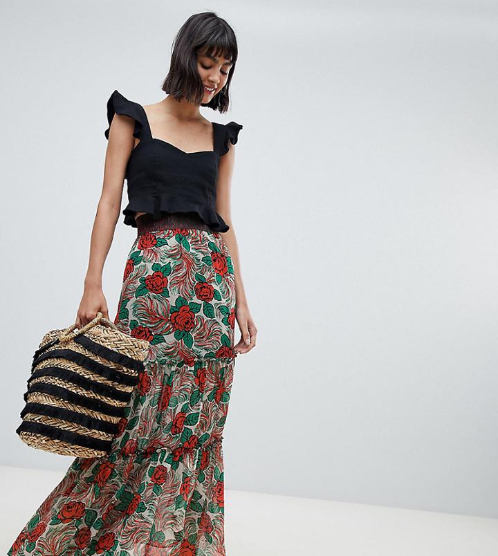 Anna Sui Exclusive Mexicana Midaxi Skirt - Multi