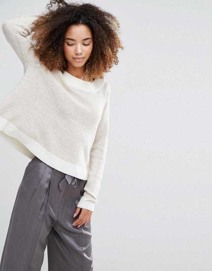 Shae Ellie Cashmere & Wool Mix Sweater - Beige
