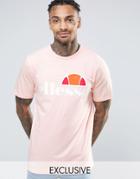 Ellesse T-shirt With Large Logo - Pink