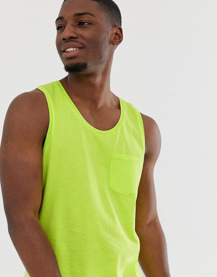 Threadbare Organic Cotton Tank In Yellow