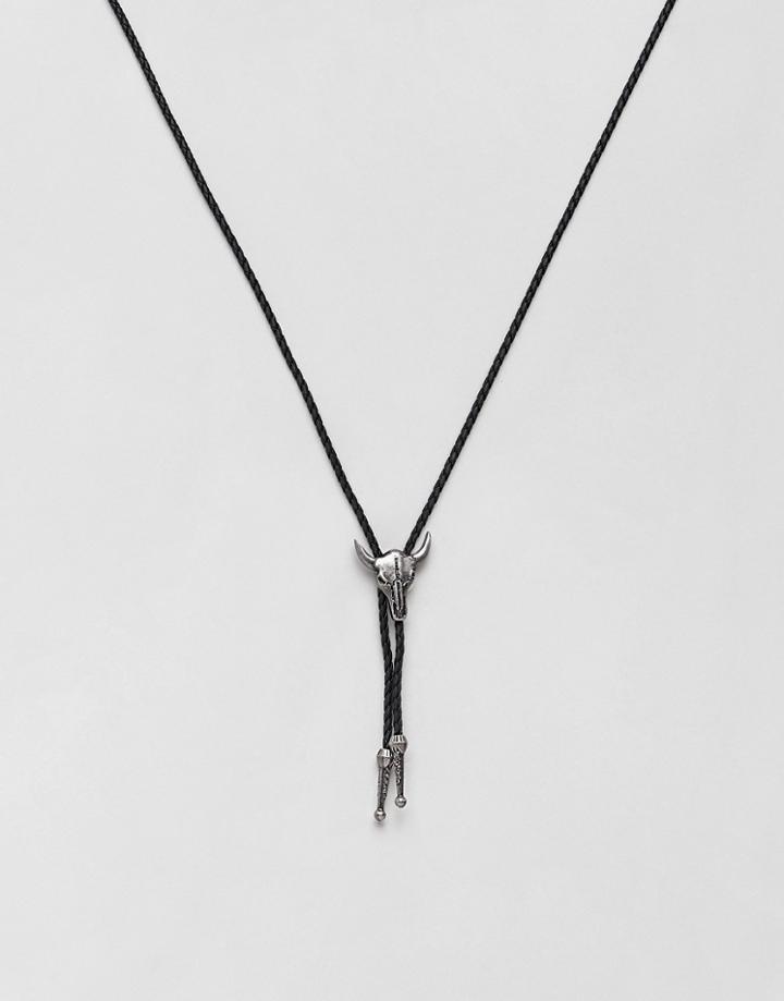 7x Skull Necklace - Silver