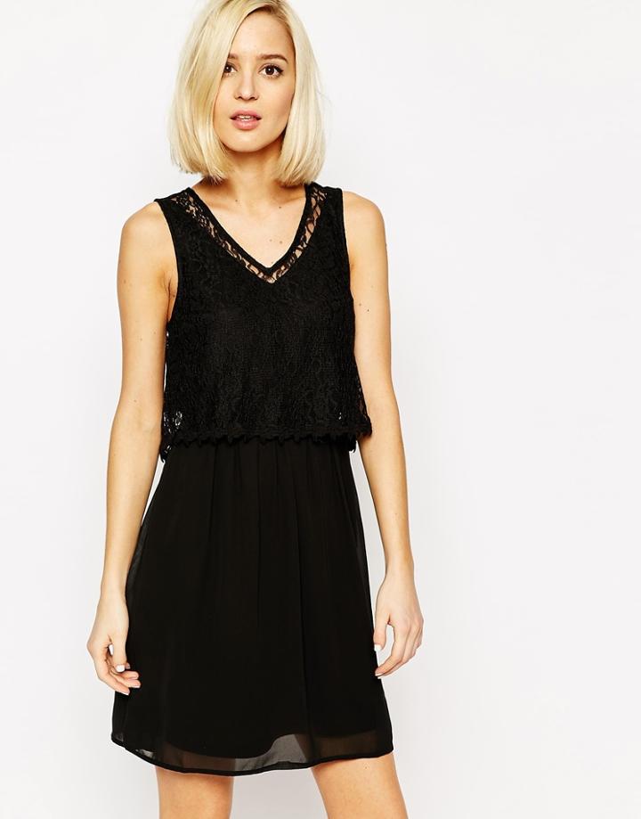 Vero Moda Lace Detail Dress - Rose