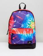 Asos Backpack In Bright Tie Dye Design - Multi