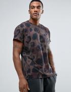 Religion T-shirt With All Over Camoflauge Print - Green