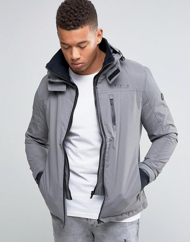 Firetrap Hooded Funnel Neck Jacket - Gray