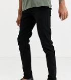 Asos Design Tall Tapered Jeans In Black