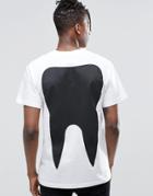Long Clothing Tooth T-shirt - White