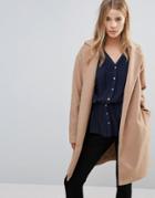 First & I Belted Coat - Tan