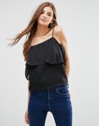 Lavand Flutter Layer Cami - Black