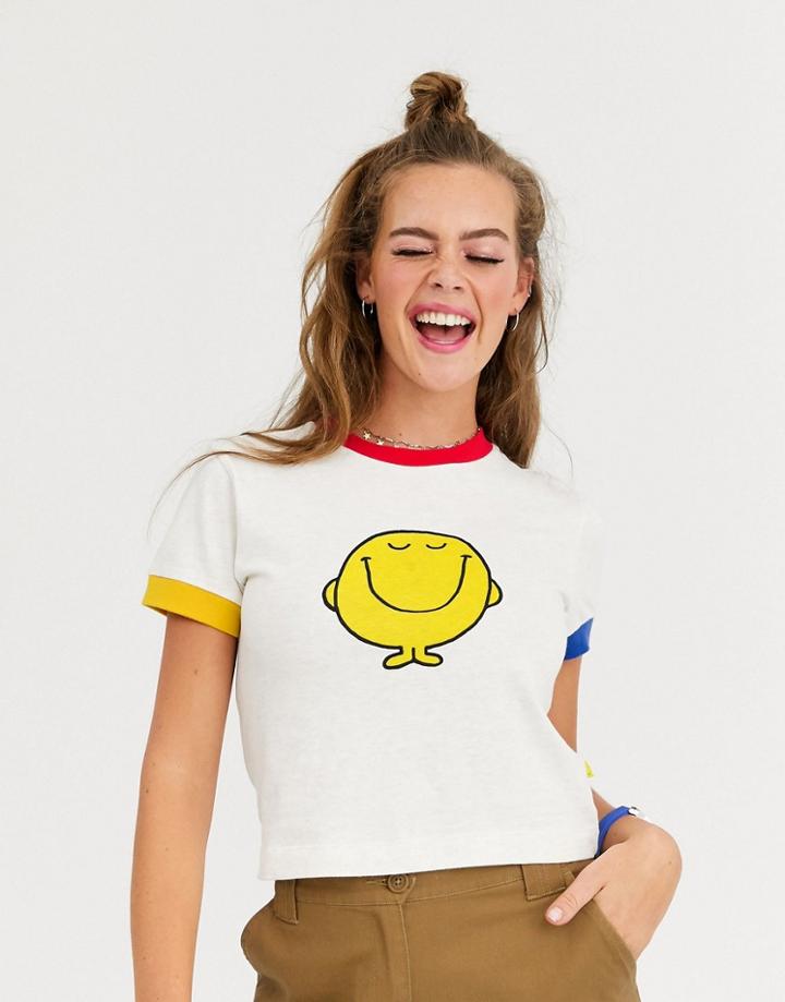 Lazy Oaf X Mr Men My Happy Ringer T-shirt
