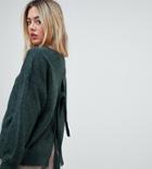 Micha Lounge Relaxed Sweater With Tie Back - Green