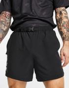 Asos 4505 Training Shorts With Belt Detail-black