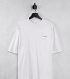 Collusion Logo T-shirt In Ecru-white