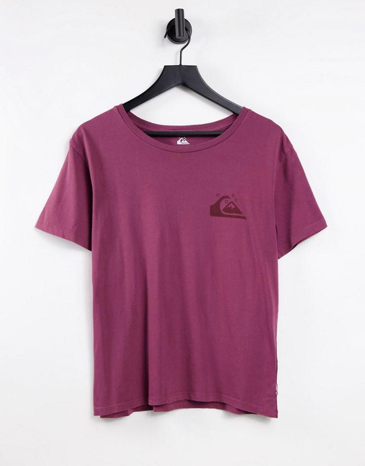 Quiksilver Standard Tee In Burgundy-red
