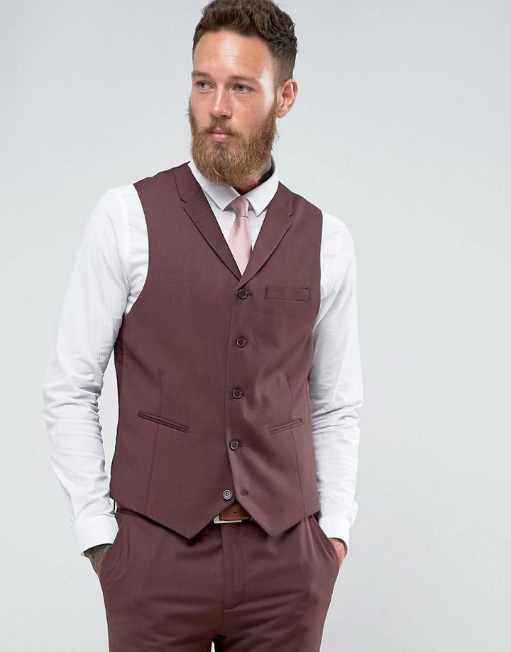 Rudie Plain Super Skinny Vest - Red