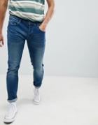 French Connection Blue Skinny Stretch Jeans