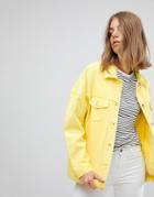 Vero Moda Colored Denim Jacket - Yellow